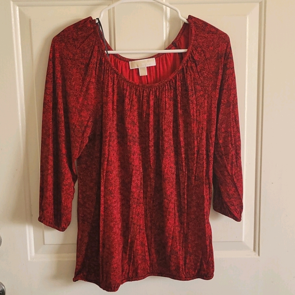 Michael kors blouse red size Medium